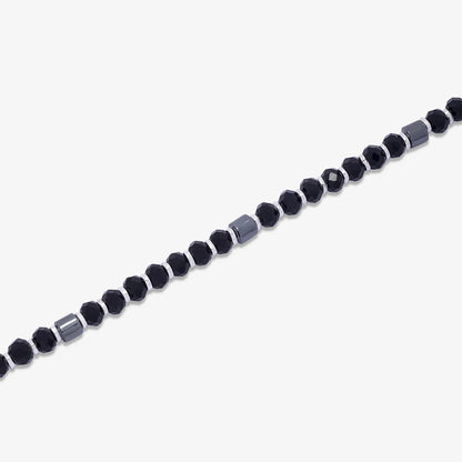 Silver Black Bead Bracelet for Kids - Tweov Jewels