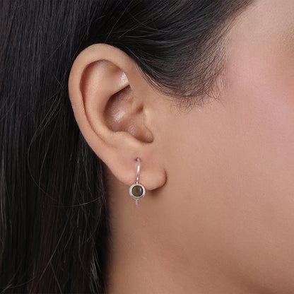 Pure Silver Earrings - Die-Cast Drop Hook Design - Tweov Jewels
