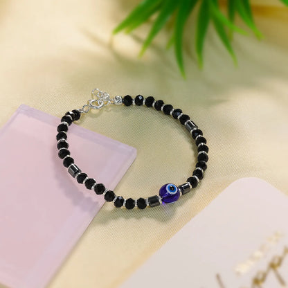 Evil Eye Silver Bracelet for Kids - Tweov Jewels