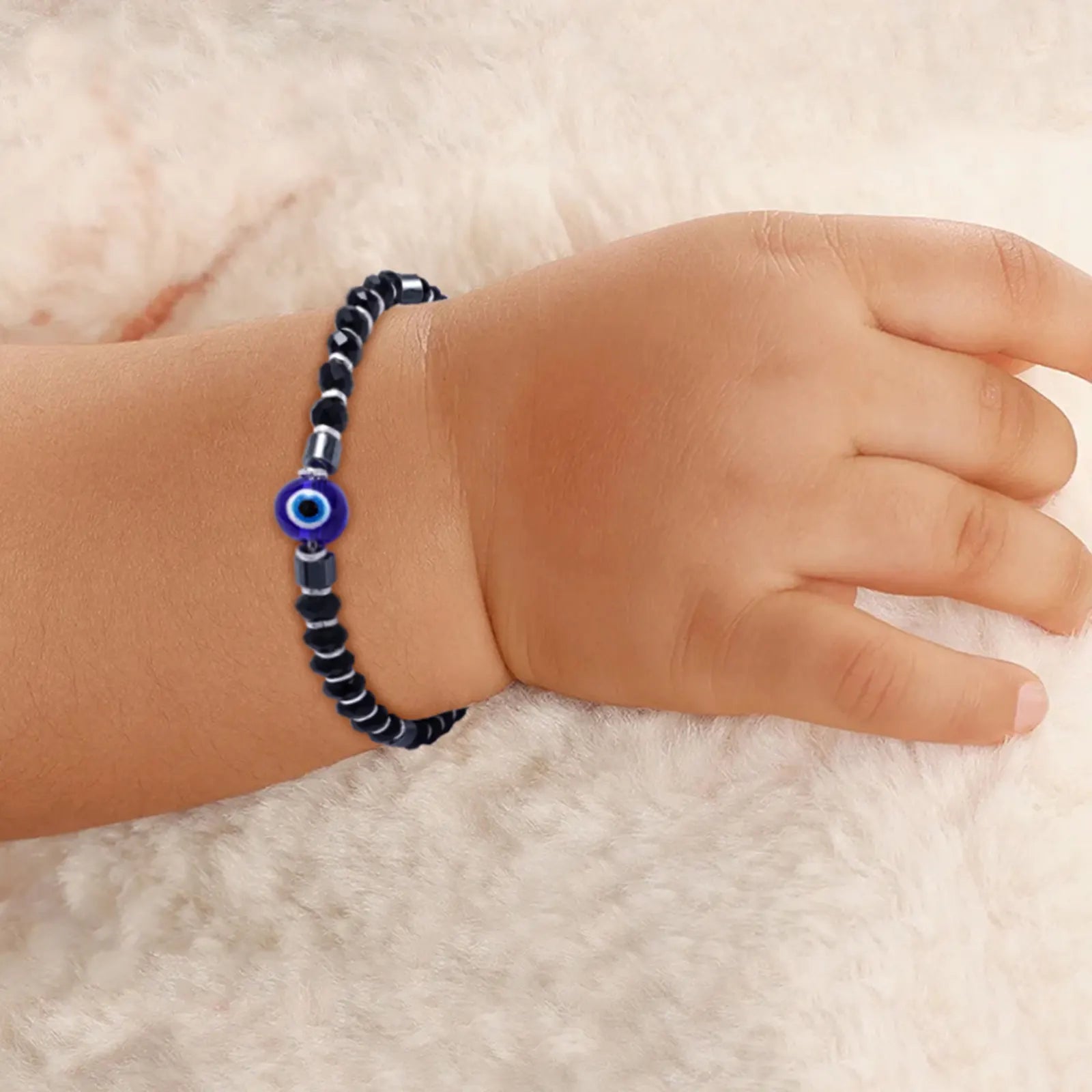 Evil Eye Silver Bracelet for Kids - Tweov Jewels