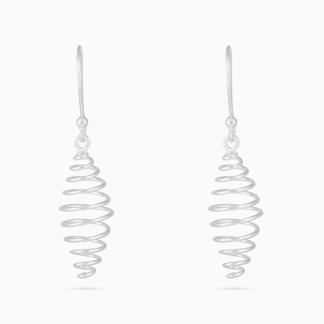 Pure Silver Earrings - Spring Like Danglers - Tweov Jewels