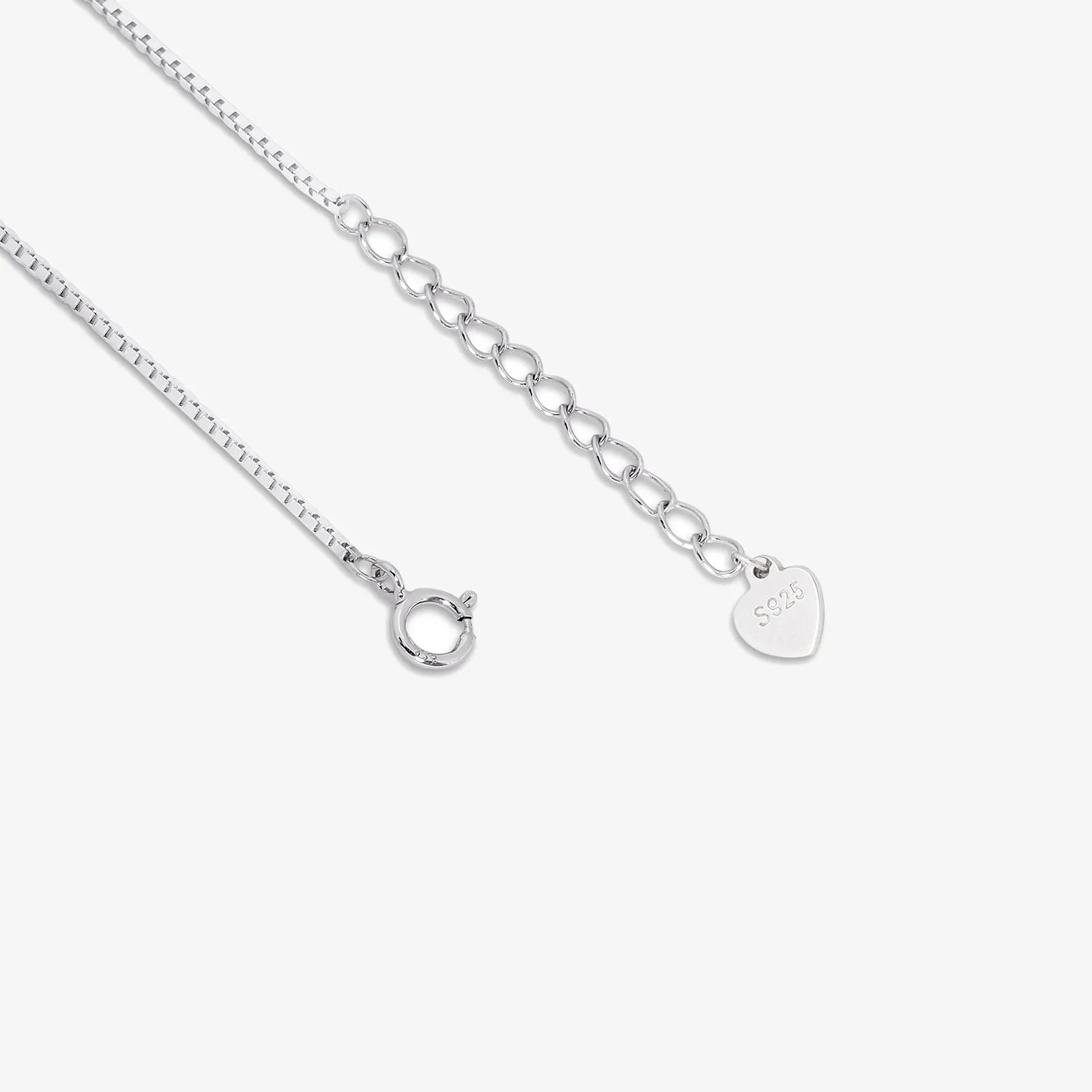 Floral Box Chain Silver Bracelet - Tweov Jewels