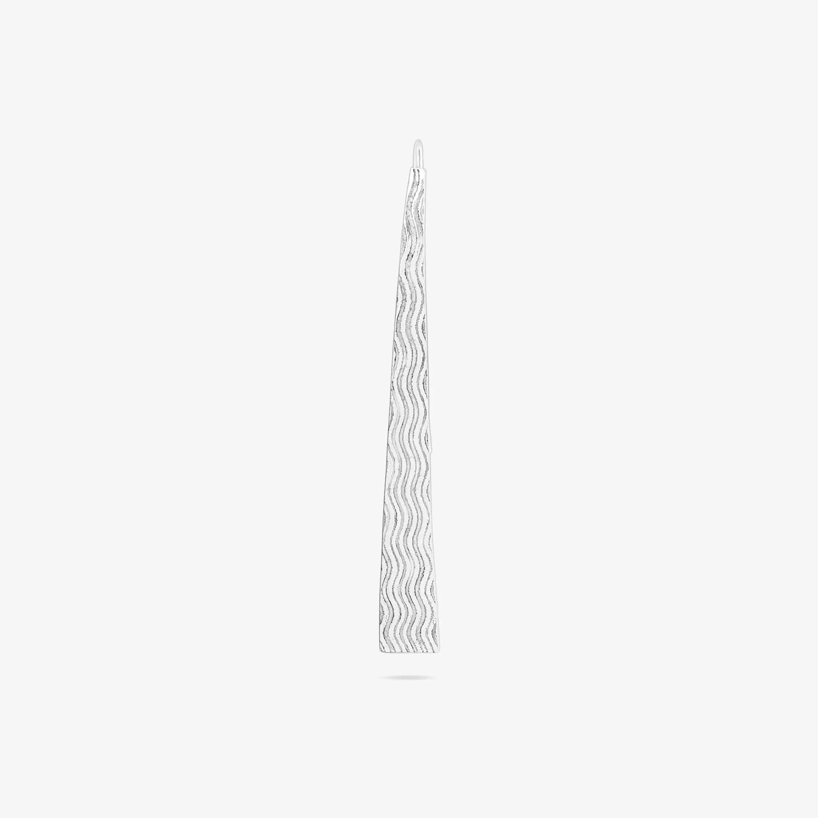 Oxidized Silver Long Bar Dangle Earrings for Women - Tweov Jewels