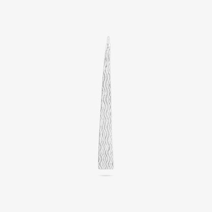 Oxidized Silver Long Bar Dangle Earrings for Women - Tweov Jewels