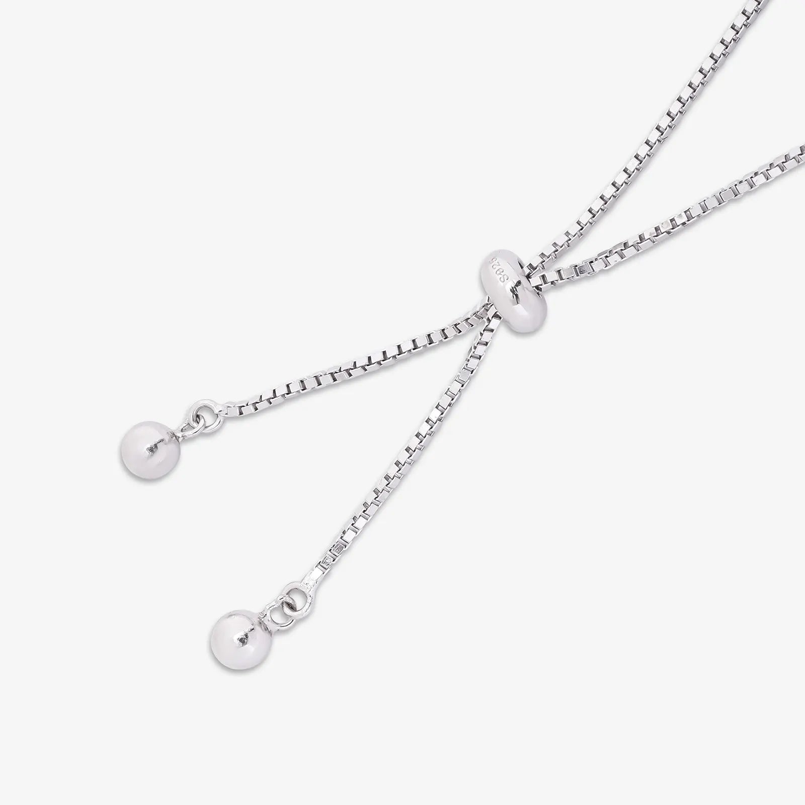 CZ Infinity Silver Bracelet for Women