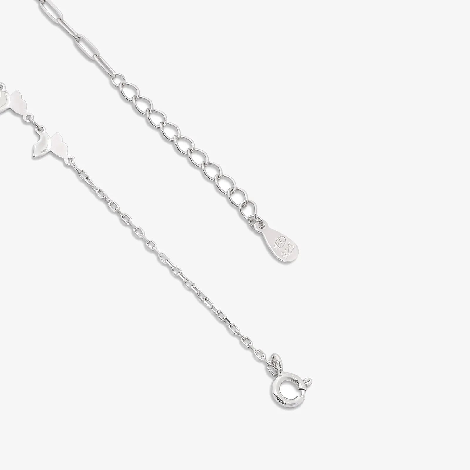 CZ Butterfly Silver Bracelet - Tweov Jewels