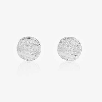 Minimal Round Silver Stud