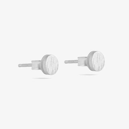 Minimal Round Silver Stud
