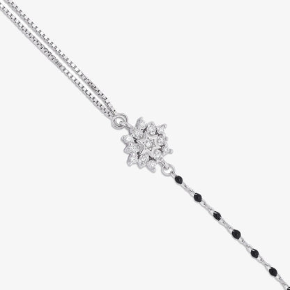 Exquisite Silver Floral Chain Bracelet - Tweov Jewels