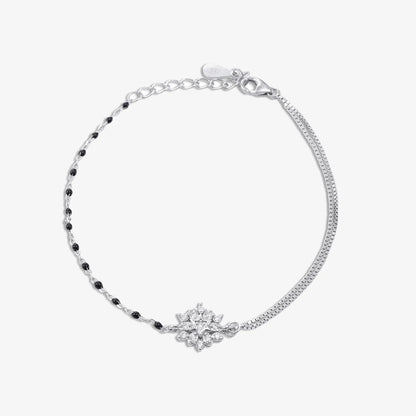 Exquisite Silver Floral Chain Bracelet - Tweov Jewels