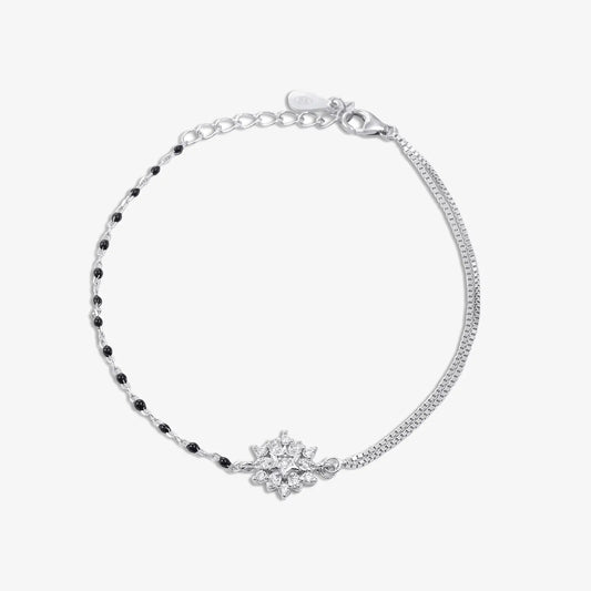 Exquisite Silver Floral Chain Bracelet - Tweov Jewels