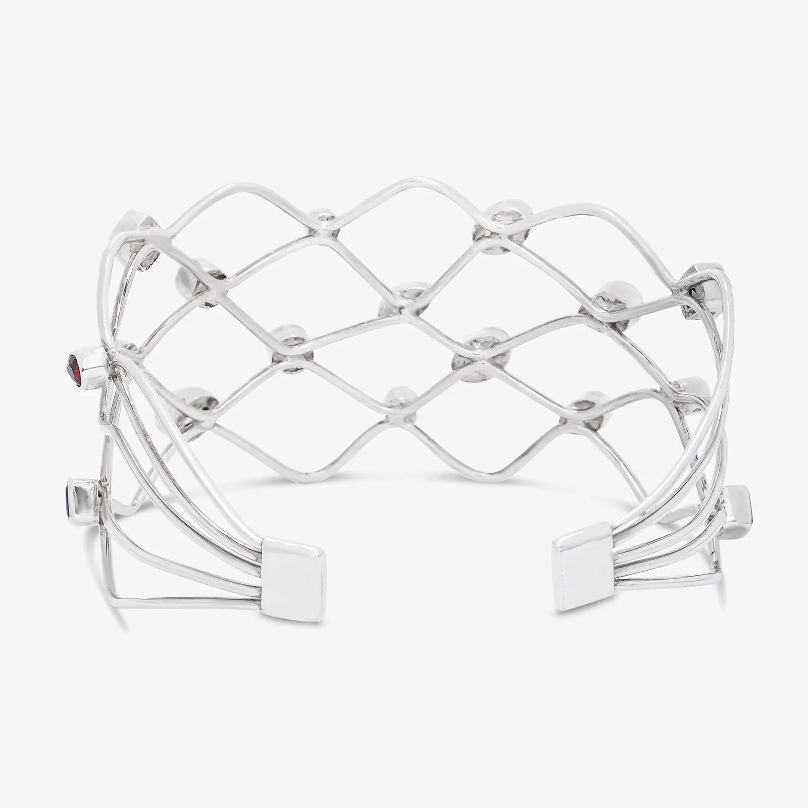 925 Sterling Silver Spiral Multicolor Gemstone Bracelet - Tweov Jewels