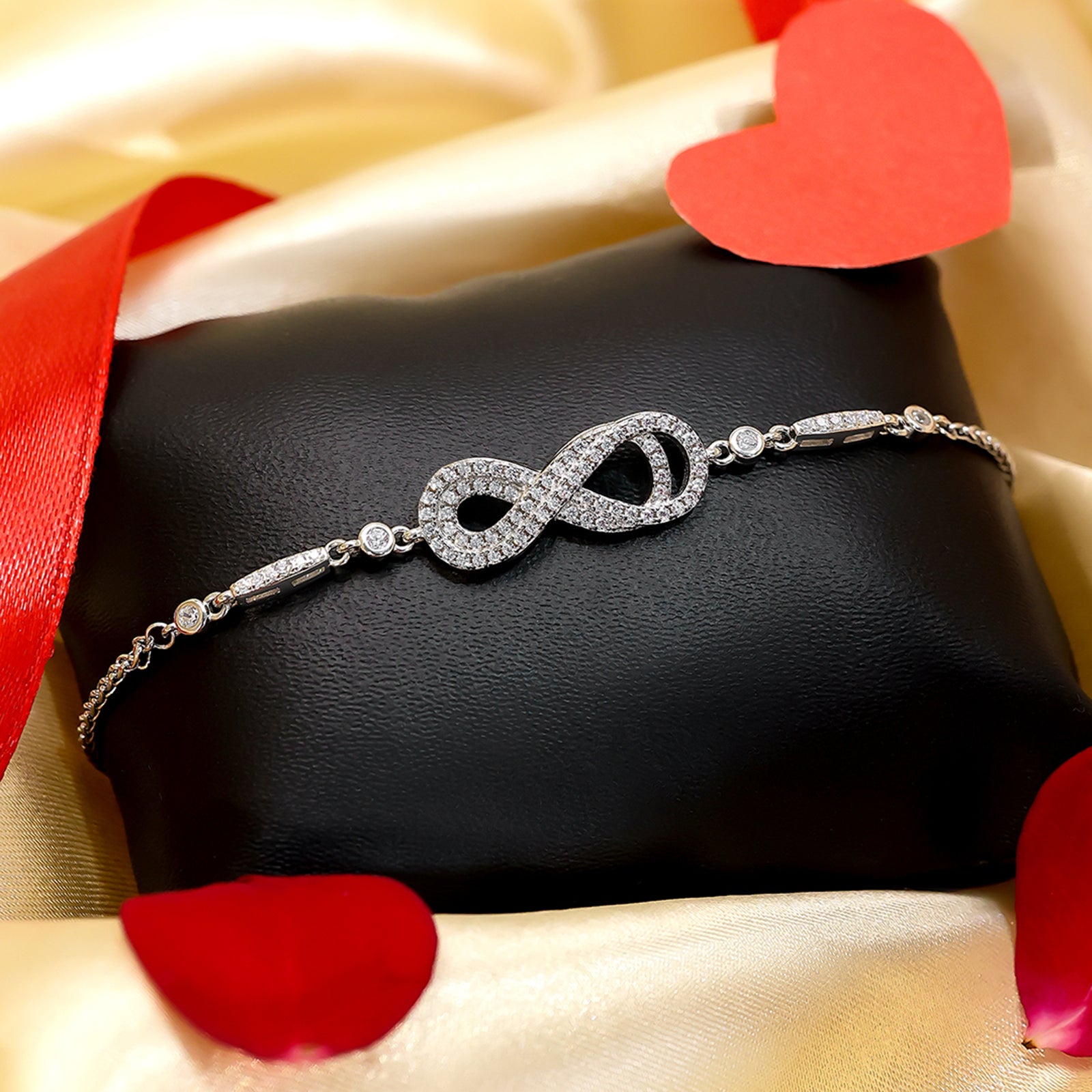 925 Sterling Silver Infinity Bracelet for Women - Tweov Jewels