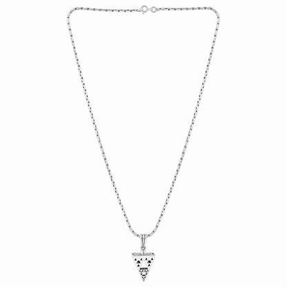 Pyramid Triangle Pendant 925 Sterling Silver - Tweov Jewels