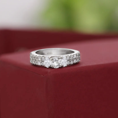 Silver Solitaire CZ Stylish Ring