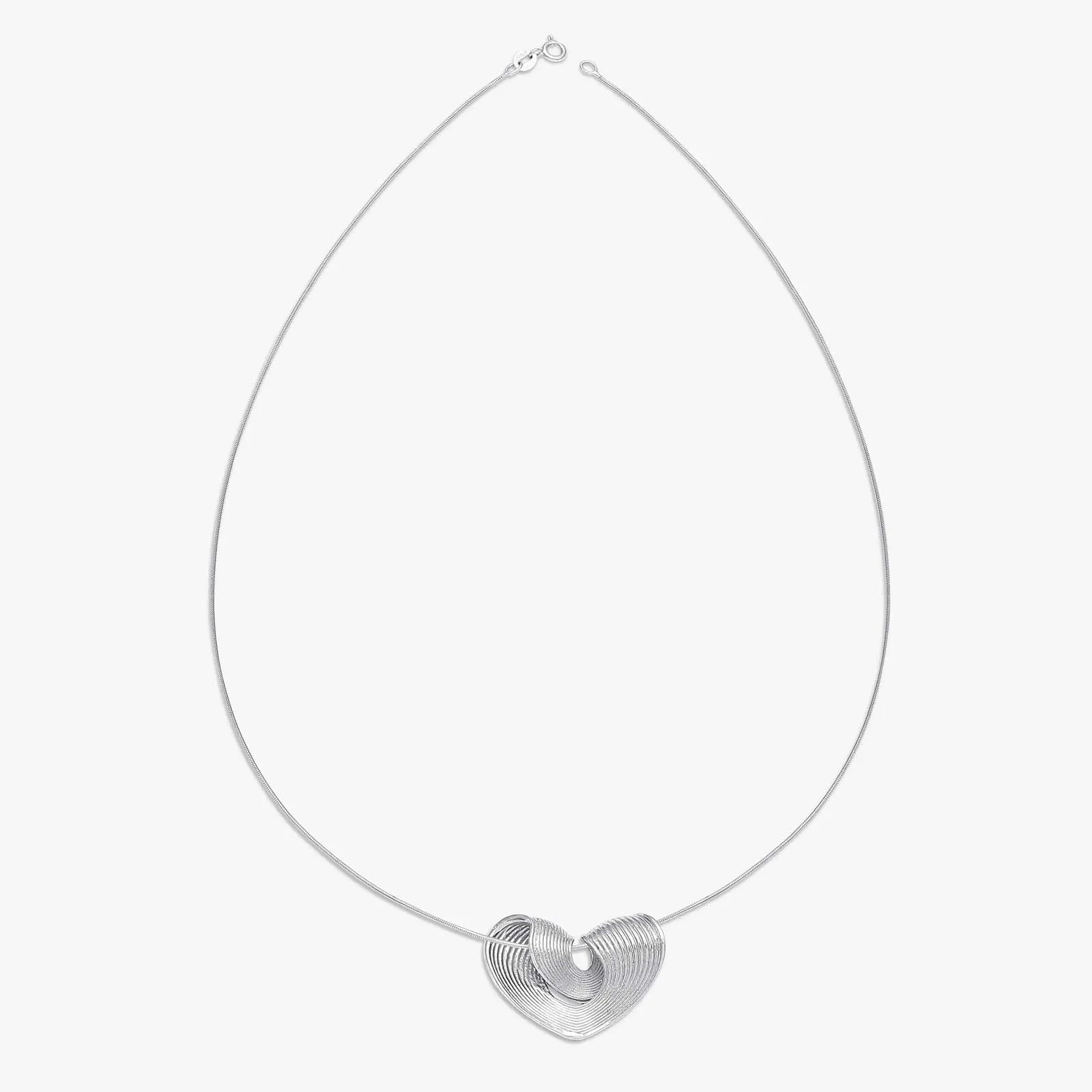 925 Sterling Silver Heart Pendant - Tweov Jewels