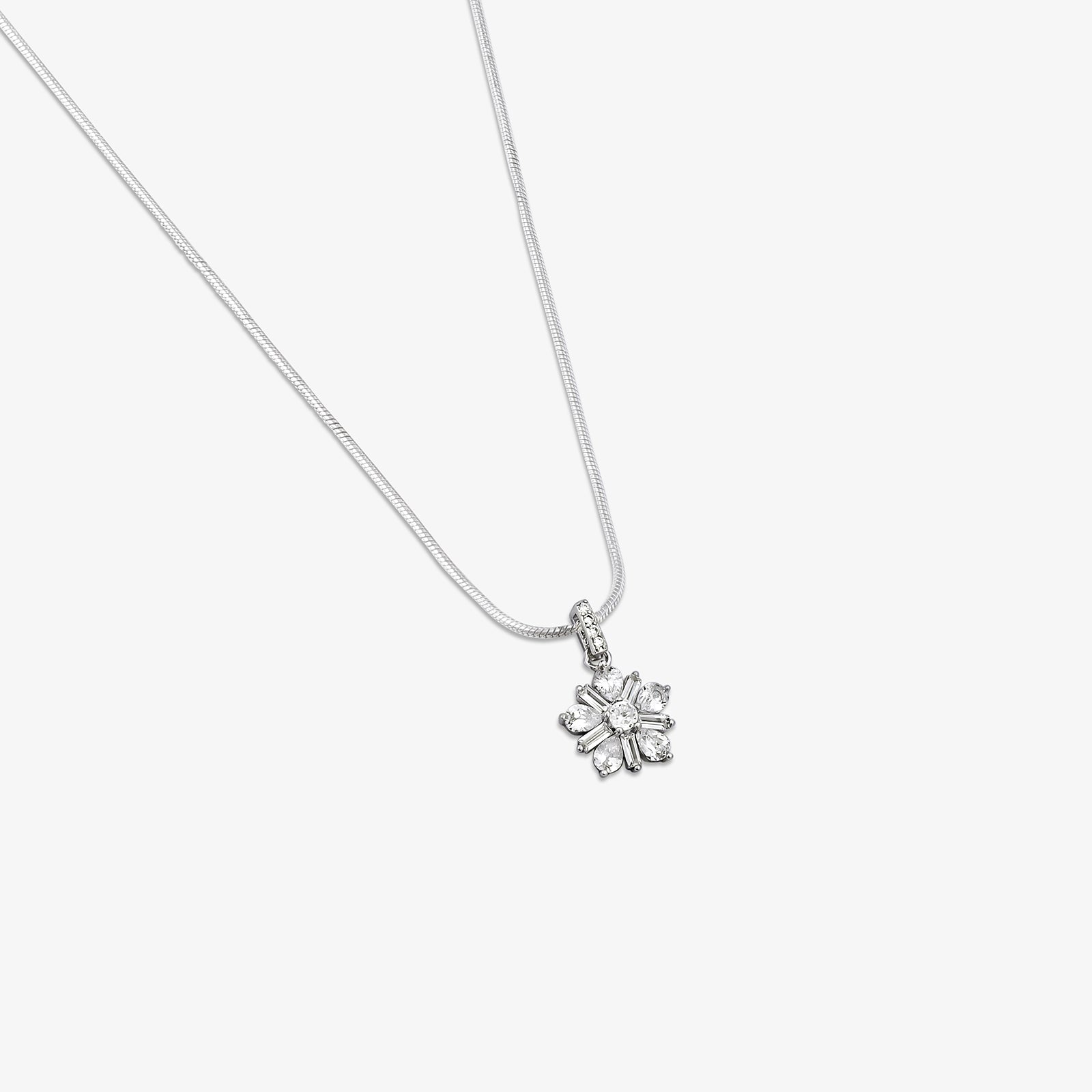 CZ Pendant Necklace & Earrings Set for Women