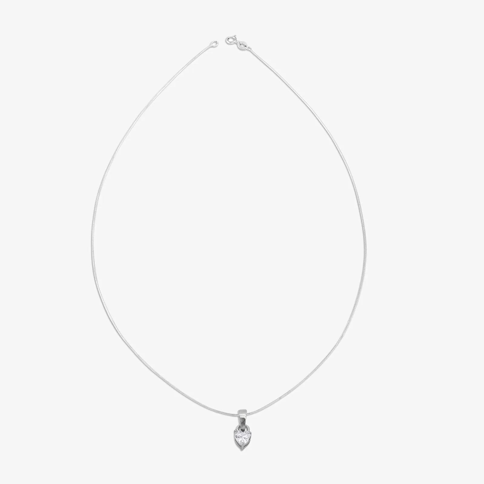 Solitaire Heart Pendant Chain for Women - Tweov Jewels