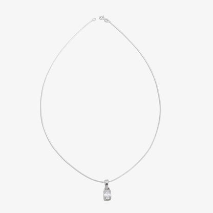 CZ Drop Pendant Chain for Women