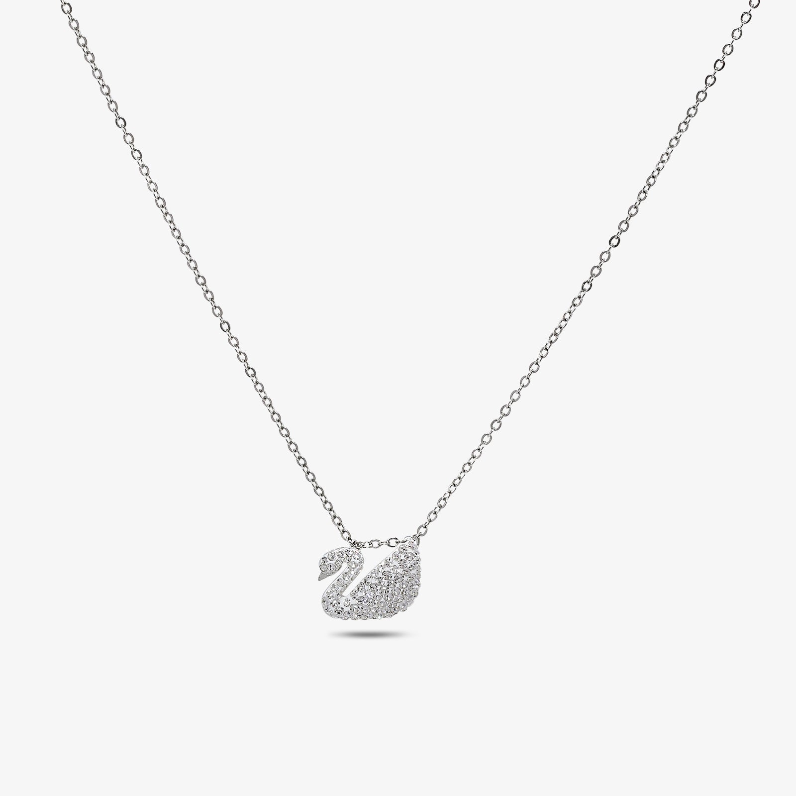 Swan Design Silver Pendant Necklace - Tweov Jewels
