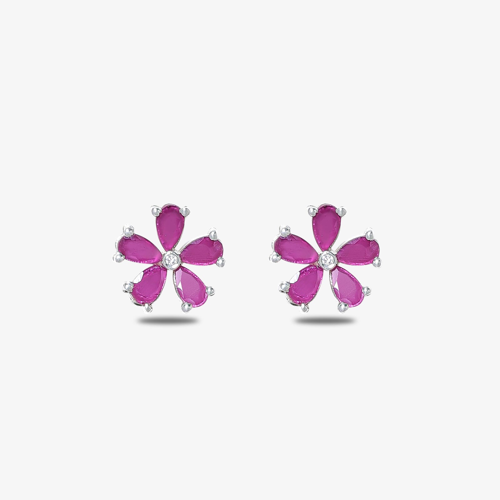 Amethyst Earrings For Women-  925 Sterling Silver Rhodium Plated - Tweov Jewels