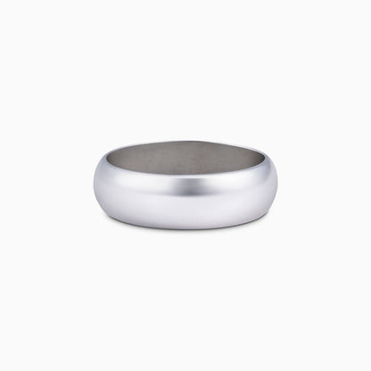 Pure Silver Ring - Retro Rim Plain Model - Tweov Jewels
