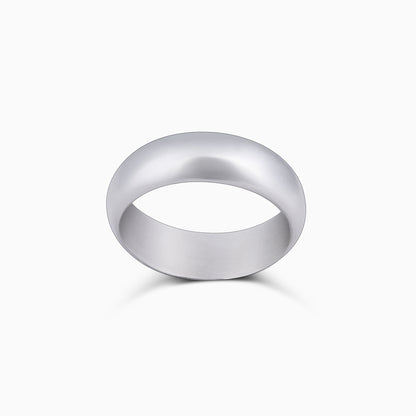 Pure Silver Ring - Retro Rim Plain Model - Tweov Jewels