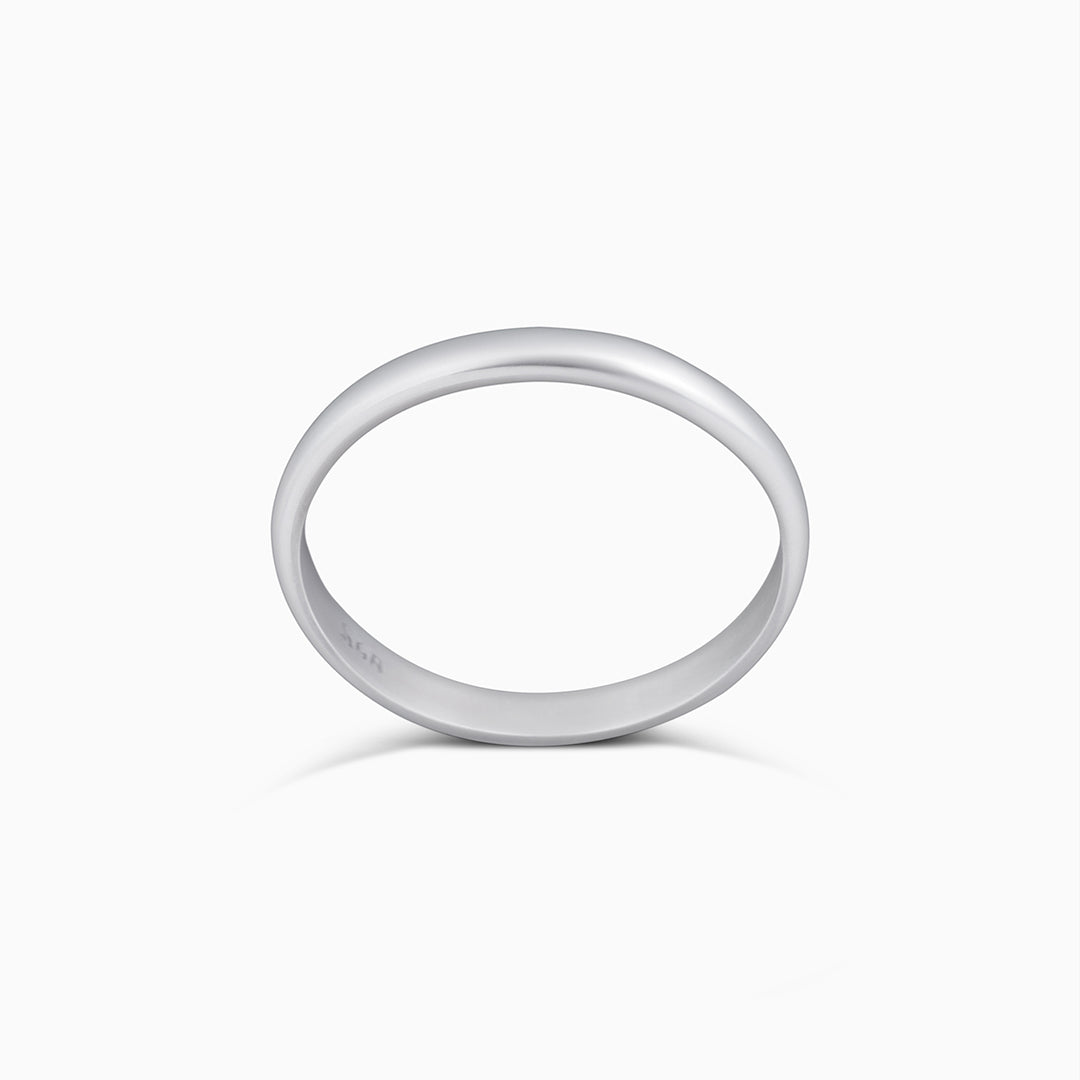 Pure 925 Silver Ring - Eternal Heartfelt Plain Model - Tweov Jewels
