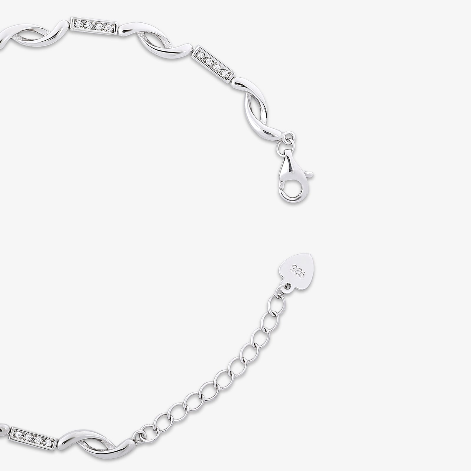 Handcrafted Silver Link Bracelet for Women - Tweov Jewels
