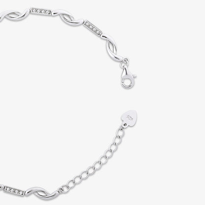 Handcrafted Silver Link Bracelet for Women - Tweov Jewels