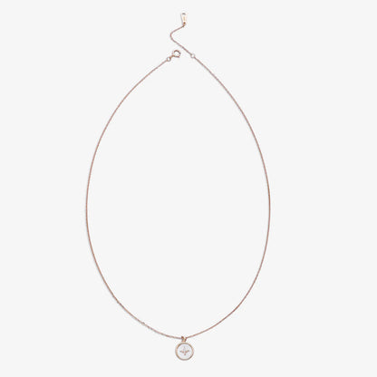 Star Design Round Silver Necklace - Tweov Jewels