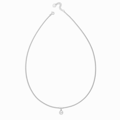 Sphere Charm Necklace For Women – 925 Sterling Silver Rhodium Plated - Tweov Jewels