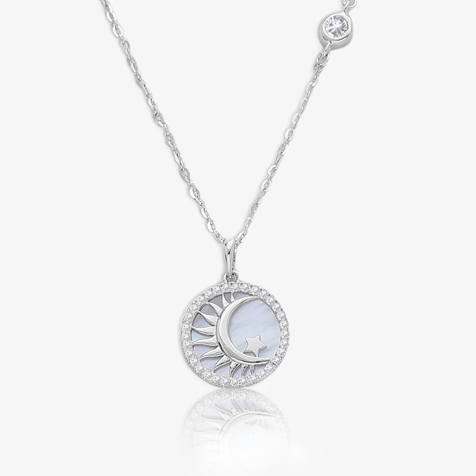 Celestial Moon & Star Pendant Necklace