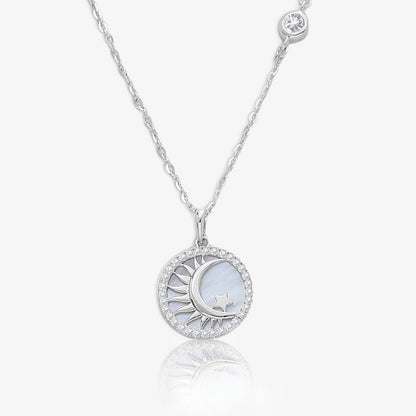 Celestial Moon & Star Pendant Necklace