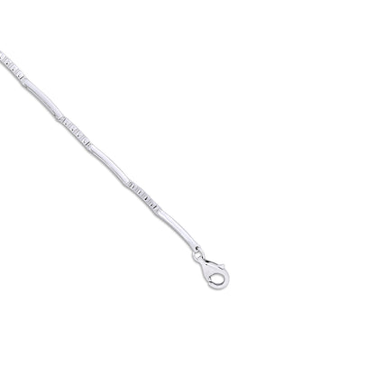 CZ Adjustable Silver Link Chain Bracelet - Tweov Jewels