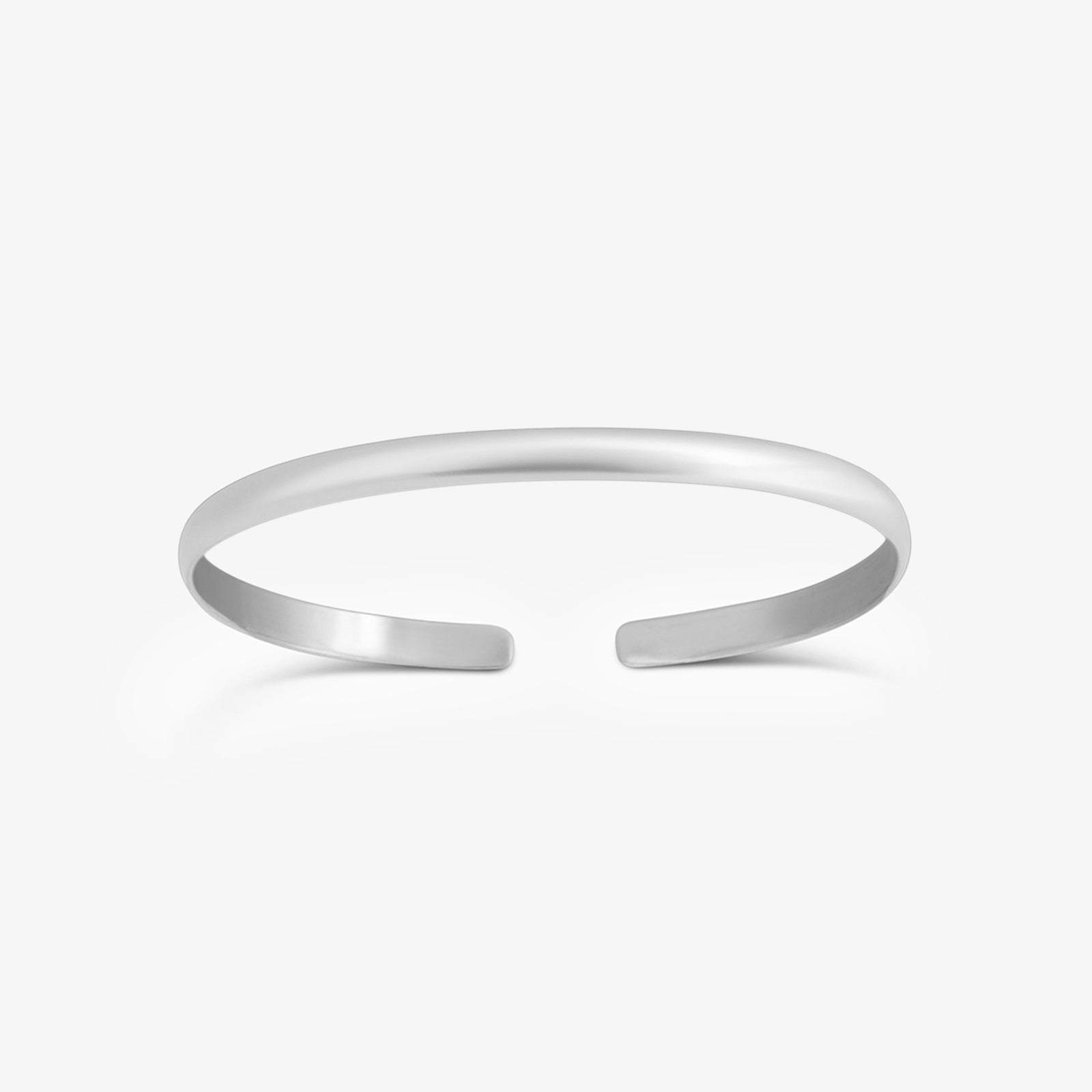 Pure 925 Sterling Silver Simple Bangle Bracelet - Tweov Jewels