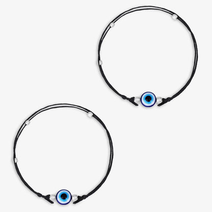 Evil Eye Black Thread Anklet - Tweov Jewels