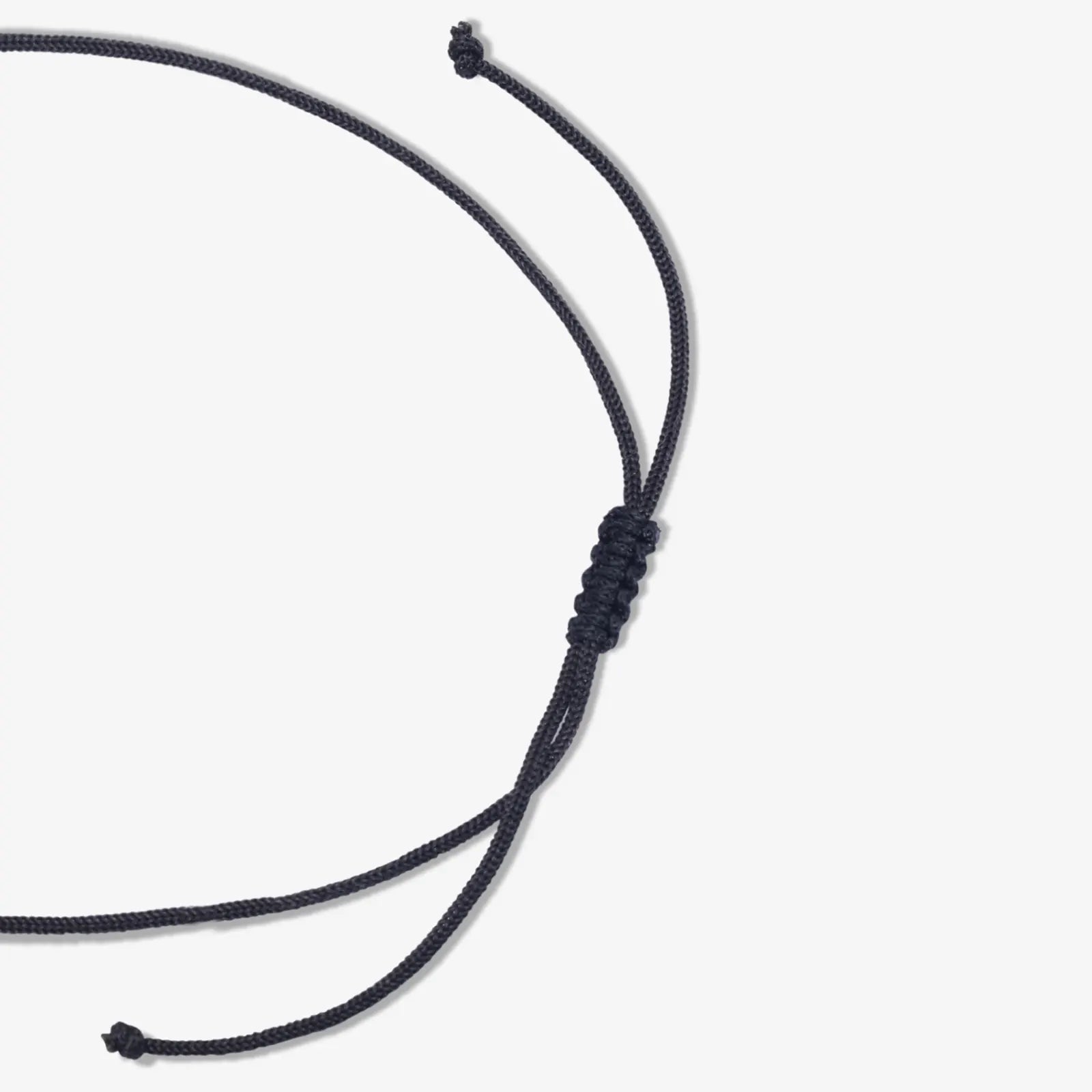 Star Design Silver Black Thread Anklet - Tweov Jewels