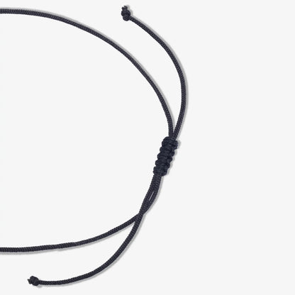 Silver Floral Black Thread Anklet - Tweov Jewels
