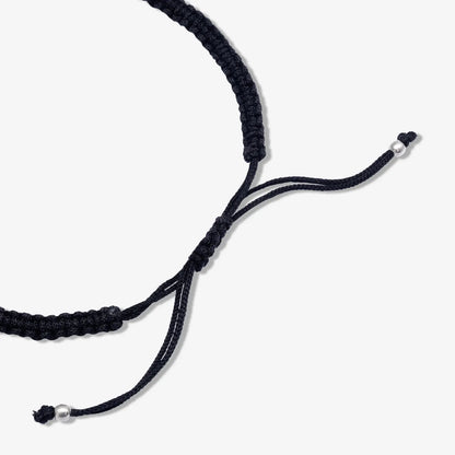 Silver Blue Star Black Thread Anklet - Tweov Jewels