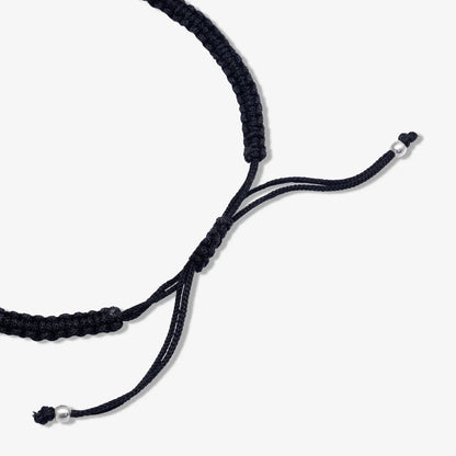 Silver Cowrie Shell Black Thread Anklet - Tweov Jewels