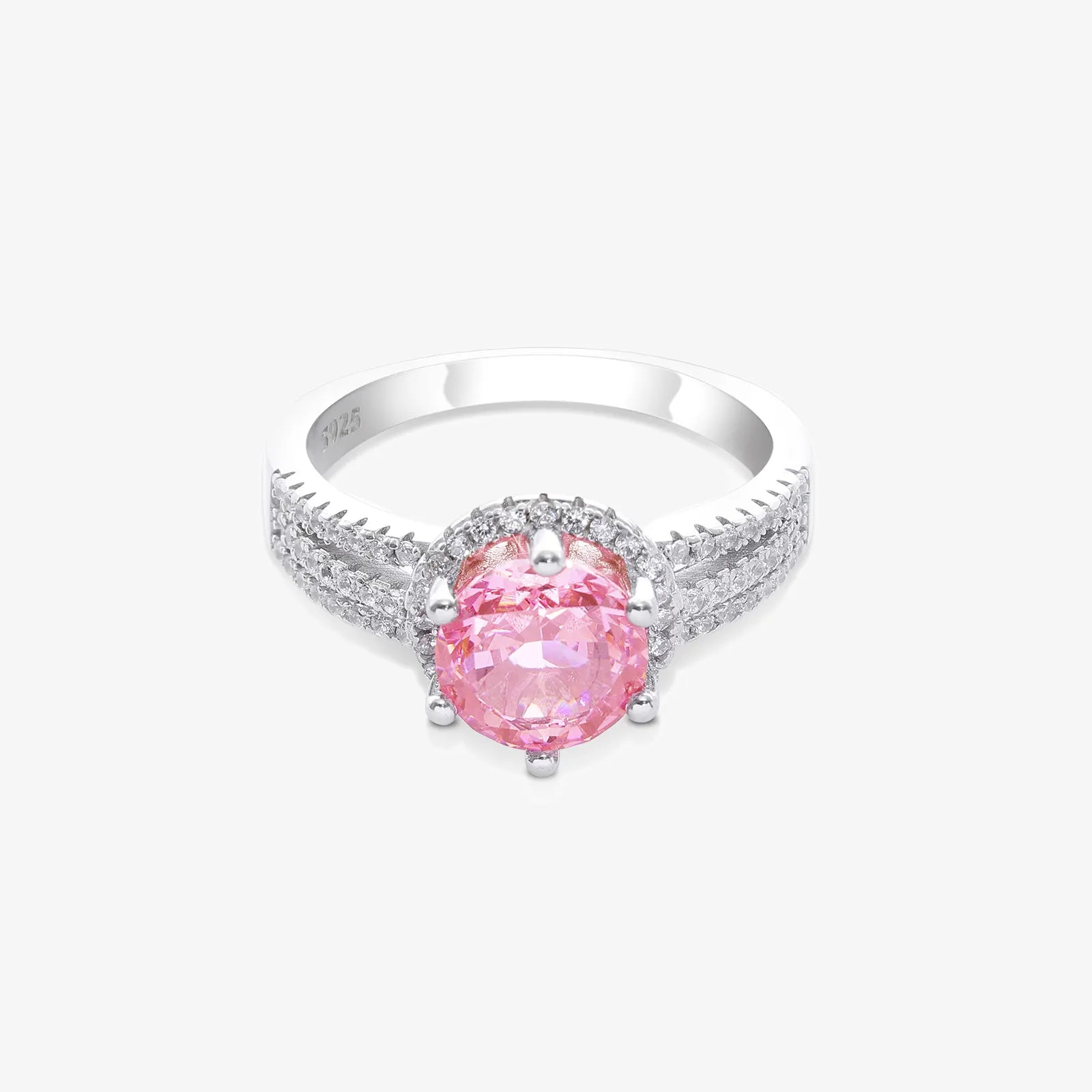 Pink Sapphire Silver Ring for Women - Tweov Jewels