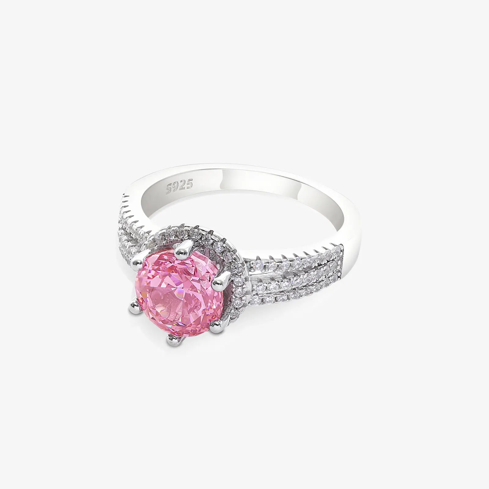 Pink Sapphire Silver Ring for Women - Tweov Jewels