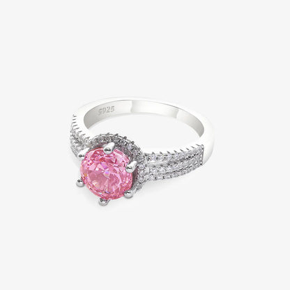 Pink Sapphire Silver Ring for Women - Tweov Jewels