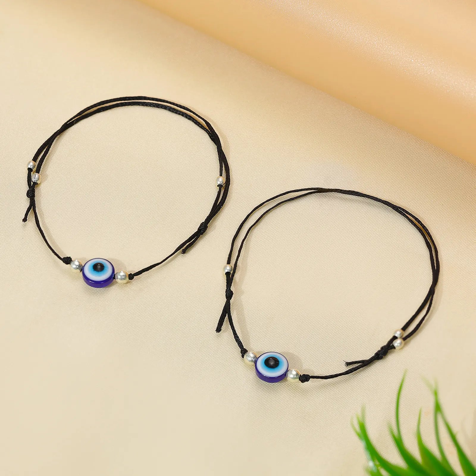 Evil Eye Black Thread Anklet - Tweov Jewels