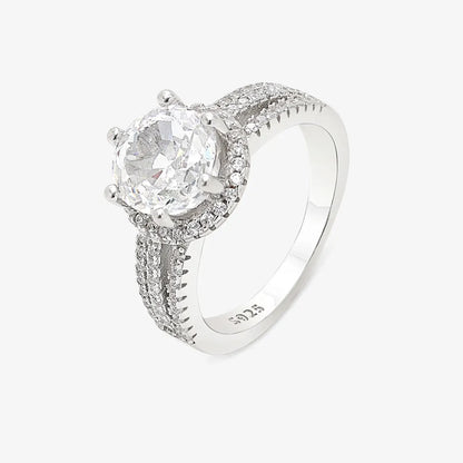 White Zircon Silver Ring for Women - Tweov Jewels
