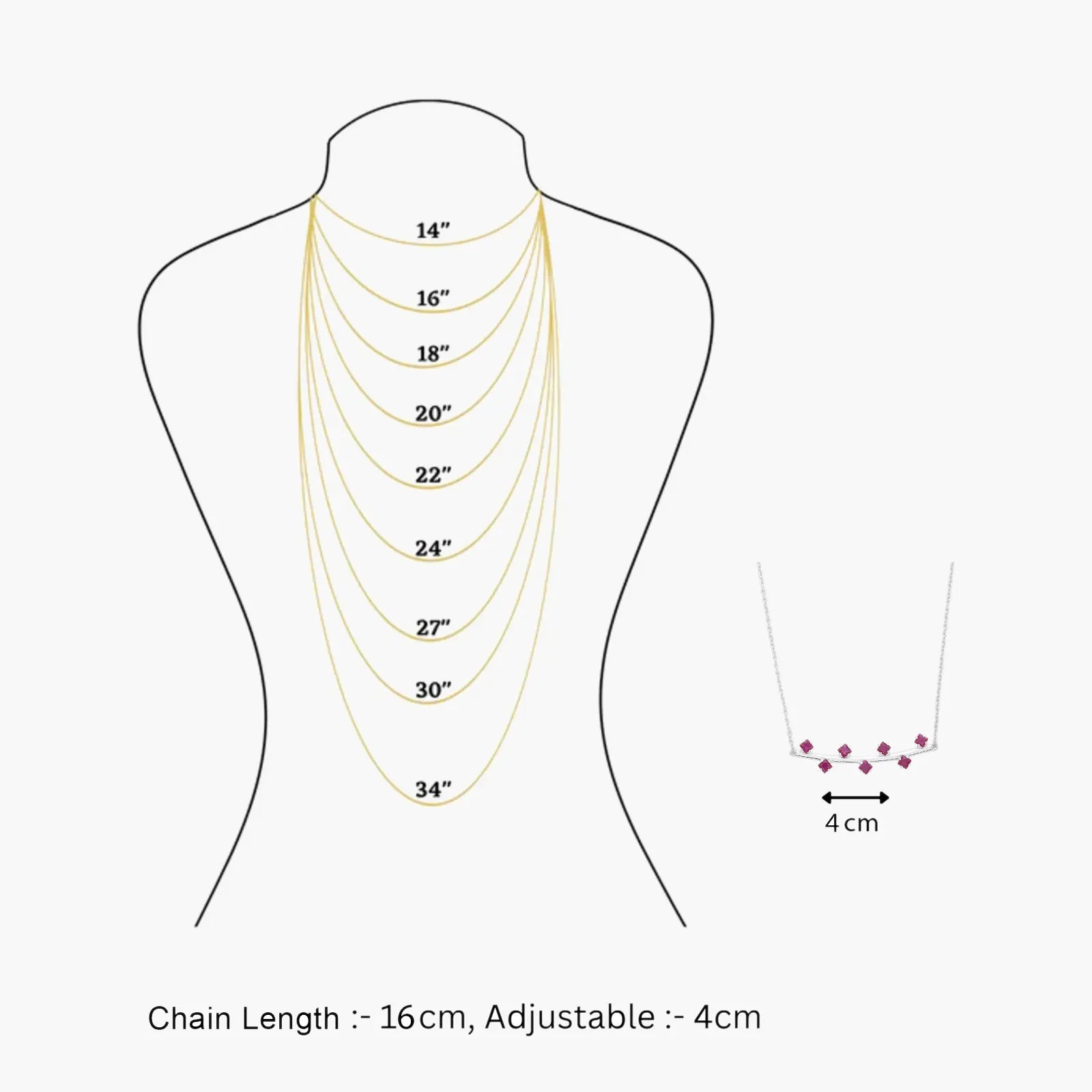 Floral Branch Ruby Silver Necklace - Tweov Jewels