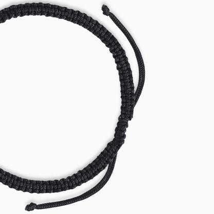 Tortoise Design Silver Black Thread Anklet - Tweov Jewels