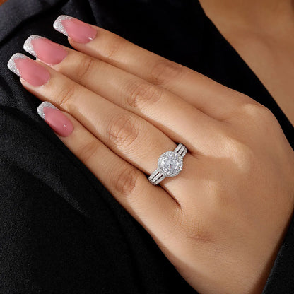 White Zircon Silver Ring for Women - Tweov Jewels