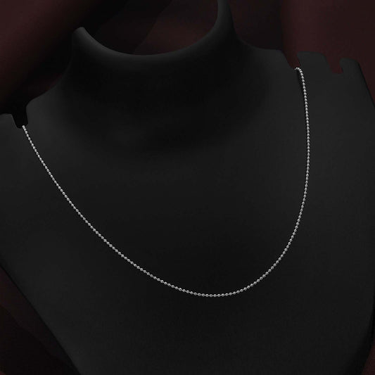 Designer Ball chain/ silver chain for women - Tweov Jewels